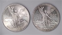 2 - Silver 1onza Mexico 1982 and 1983