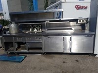 129 inch refrigerated counter