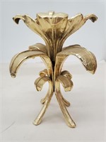 Gold Flower Candle Holder
