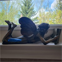 M161 Reading angel approx 30" long Resin