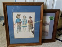 2 Pictures. Norman Rockwell, Boys In Country