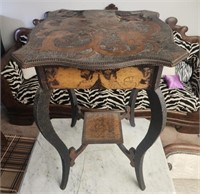 Beautiful unique wooden side table