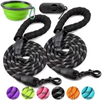 COOYOO 2 Pack Dog Leash 5 FT Heavy Duty