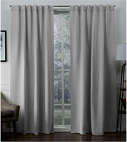 Exclusive Home Sateen Blackout Hidden Tab Curtain