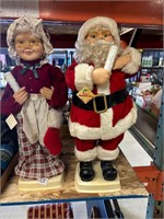 VTG Santa clause and MRS. Clause, Electric dolls