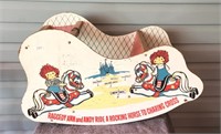 Raggedy Ann and Andy rocking Horse