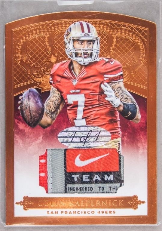 NFL 49ers Colin Kaepernick Jersey Patch Card