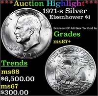 ***Auction Highlight*** 1971-s Silver Eisenhower D