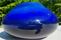 Blue To Purple Double Wall Glass Vase