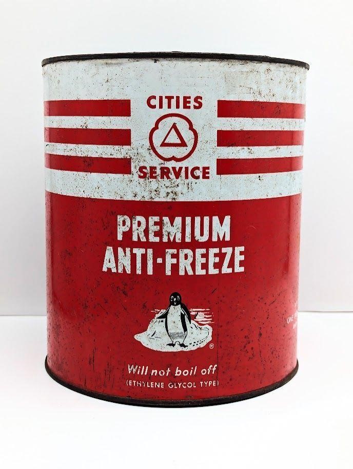 City Service Anti- Freeze Can Empty Gallon
