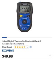 Kobalt DT-946 Digital True RMS Multimeter