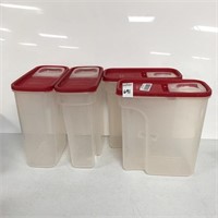 4 PACK RUBBERMAID CONTAINER 4L