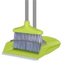 WF5902  FGY Broom and Dustpan Set, Green