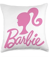 Barbie - Barbie Pink Logo Throw Pillow