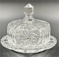 Brilliant American Cut Crystal Covered Dish