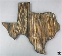 Texas Shaped Wood Sign
