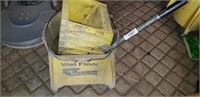 Mop Bucket w/Wringer on Casters