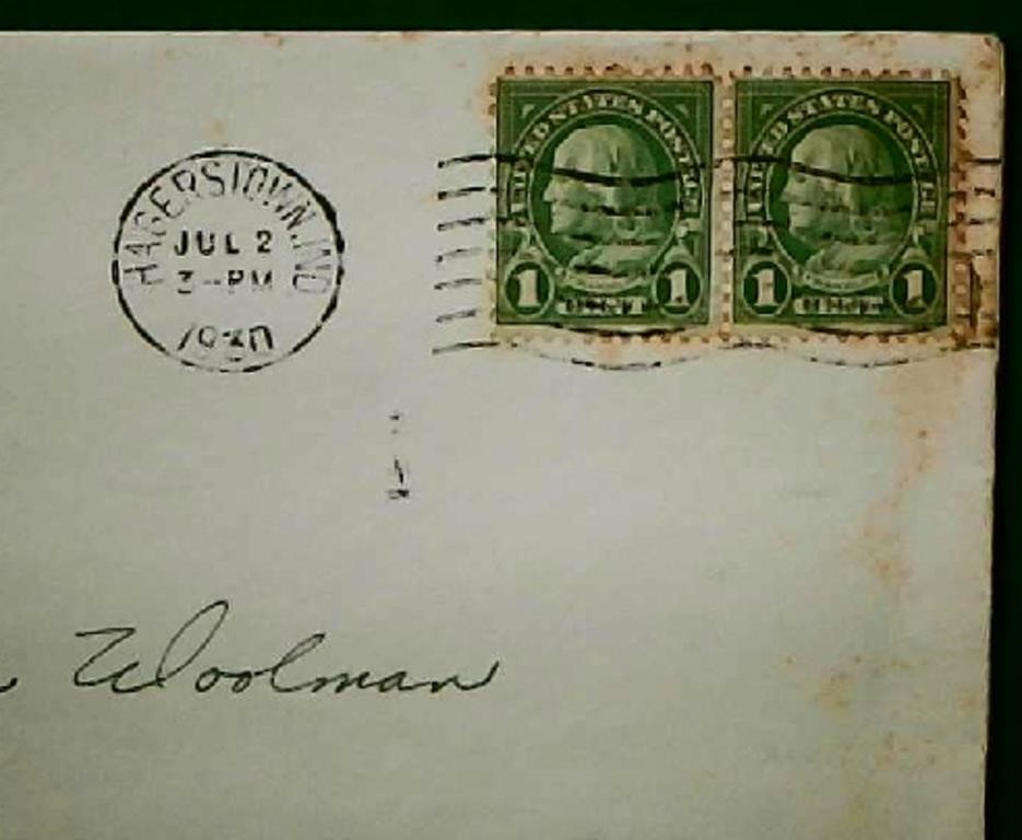 USA #578 Cover with Stamps 1923