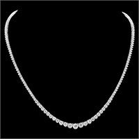 18k White Gold 9.50ct Diamond Necklace