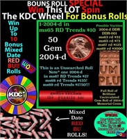 1-10 FREE BU RED Penny rolls with win of this 2004