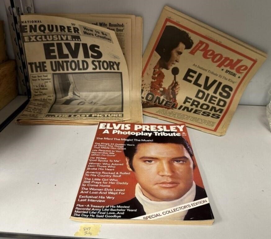 Elvis Newspapers and Photoplay Tribute