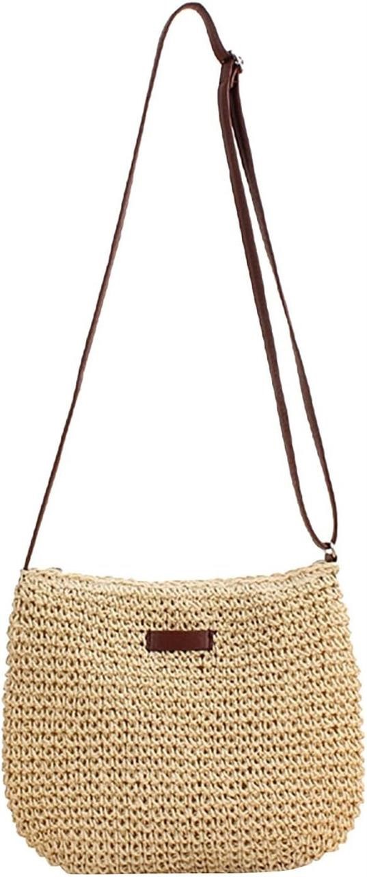 Unisex Summer Crossbody Bag (Beige  2 pack)