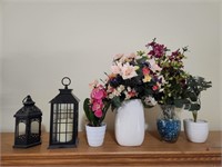 Vases, Faux Flowers, Candle Holder Décor