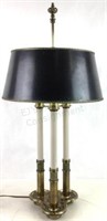 Vtg. Stiffel 3-light Brass Table Lamp W/ Shade