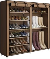 ACCSTORE Shoe Rack  Hodes up to 27 Pairs  Brown