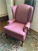 Queen Anne Wingback Chair 43x30x27in.