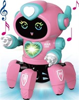 WF5197  Aursear Robot Toys Flashing Lights Pink