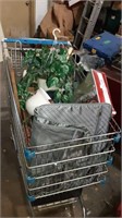 Large cart of housewares collectibles no cart