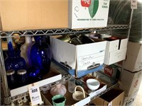 Blue Glassware & Vases, Orchid Pots,
