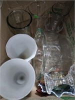 Lot of glassware vases and bowls