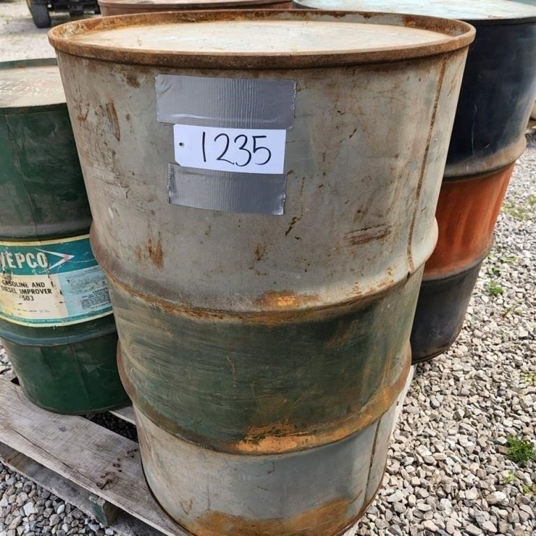 Texaco Canada Ltd 45 Gal Metal Barrel