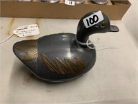 PEWTER DUCK MADE IN HONG KONG