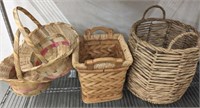 GROUP OF ASSORTED BASKETS