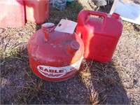 2 1/2 Gal. Metal Gas Can, 2 Gal. Poly Gas Can