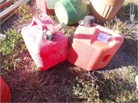 (2) Poly Gas Cans