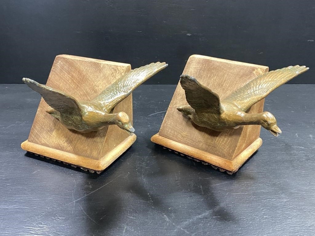 Copper & Wood Bookends