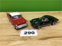 Metal DieCast Bel Air & Corvette