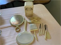 Ivory Toiletries Set With Music Box