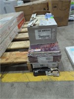 3 boxes of flooring and 1 box of ceramic tile