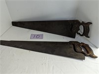 Pair of Antique Hand Saws