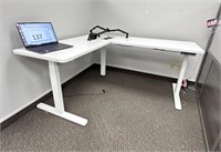 ELECTRIC SIT/STAND  L TABLE DESK 5' X 5'