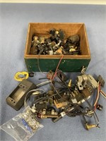 Repair Parts in Vintage Wood Box