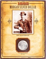 Coin 1882-O Morgan Silver $  BU Bat Masterson