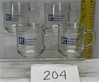 (4) Cambridge board of realtors cups