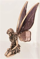 Fairy Figurine With Stained Glass Wings