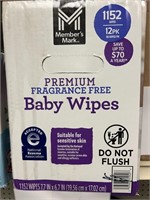 MM baby wipes 1152 ct